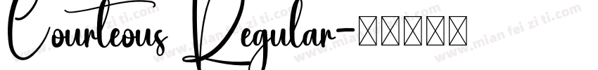 Courteous Regular字体转换
